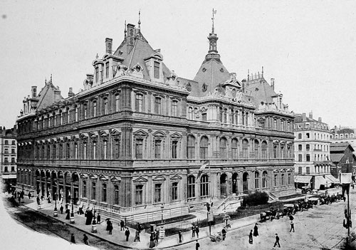 Lyon Palais Bourse vue extérieure